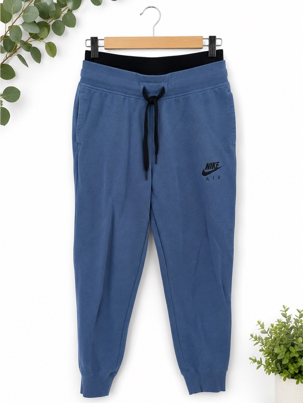 Nike Kids Blue Joggers with Black Waistband
